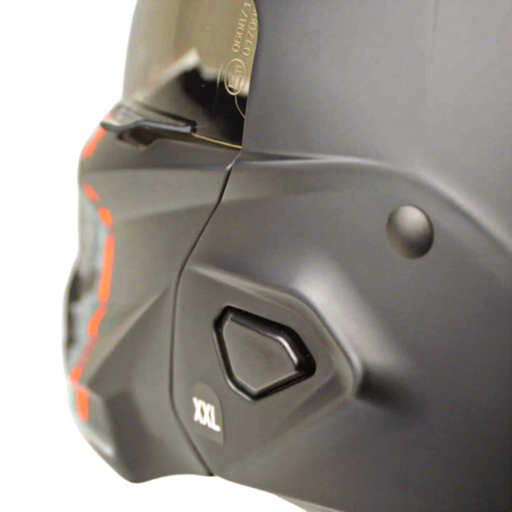 Helm Scorpion Exo Combat 2 Lord - Matt Black Red
