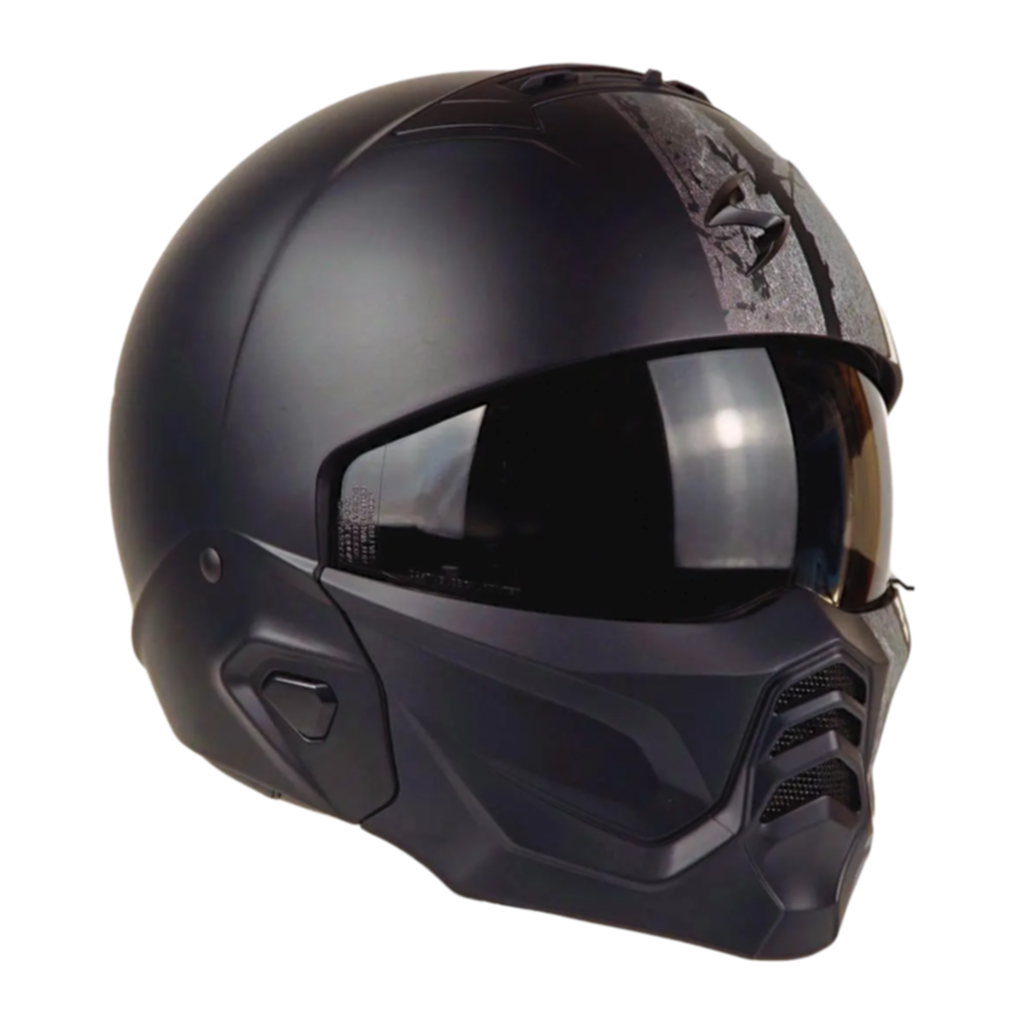 Helm Scorpion Exo Combat 2 Lord - Matt Black Silver
