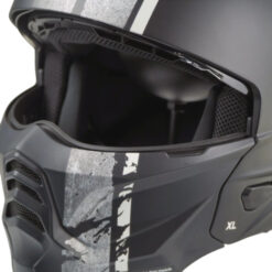 Helm Scorpion Exo Combat 2 Lord - Matt Black Silver