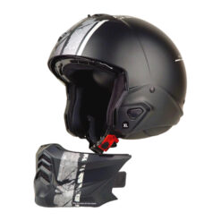 Helm Scorpion Exo Combat 2 Lord - Matt Black Silver