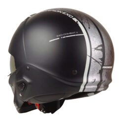Helm Scorpion Exo Combat 2 Lord - Matt Black Silver