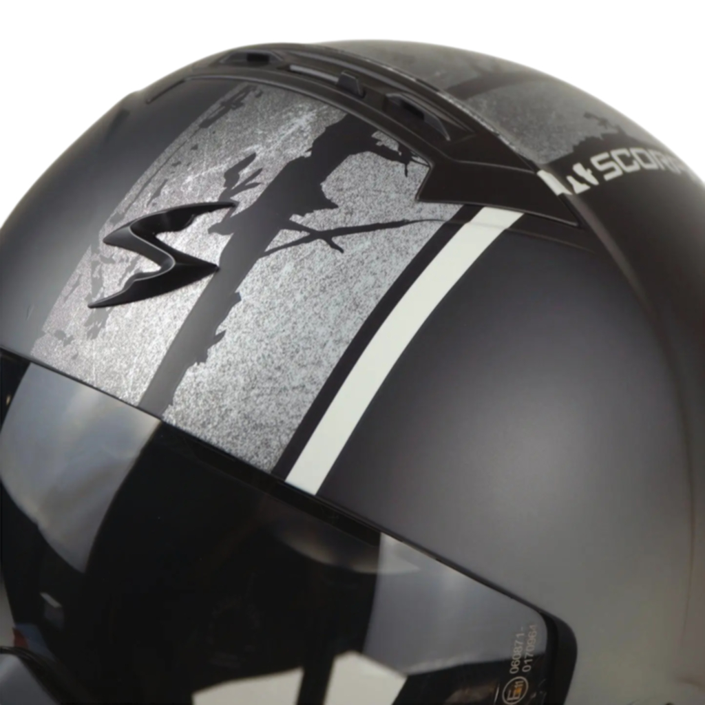 Helm Scorpion Exo Combat 2 Lord - Matt Black Silver