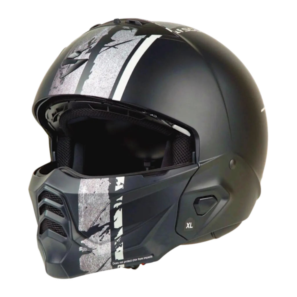 Helm Scorpion Exo Combat 2 Lord - Matt Black Silver