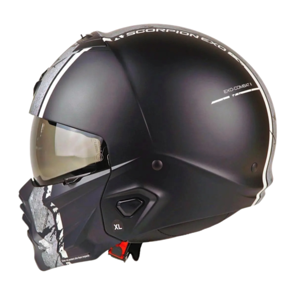 Helm Scorpion Exo Combat 2 Lord - Matt Black Silver