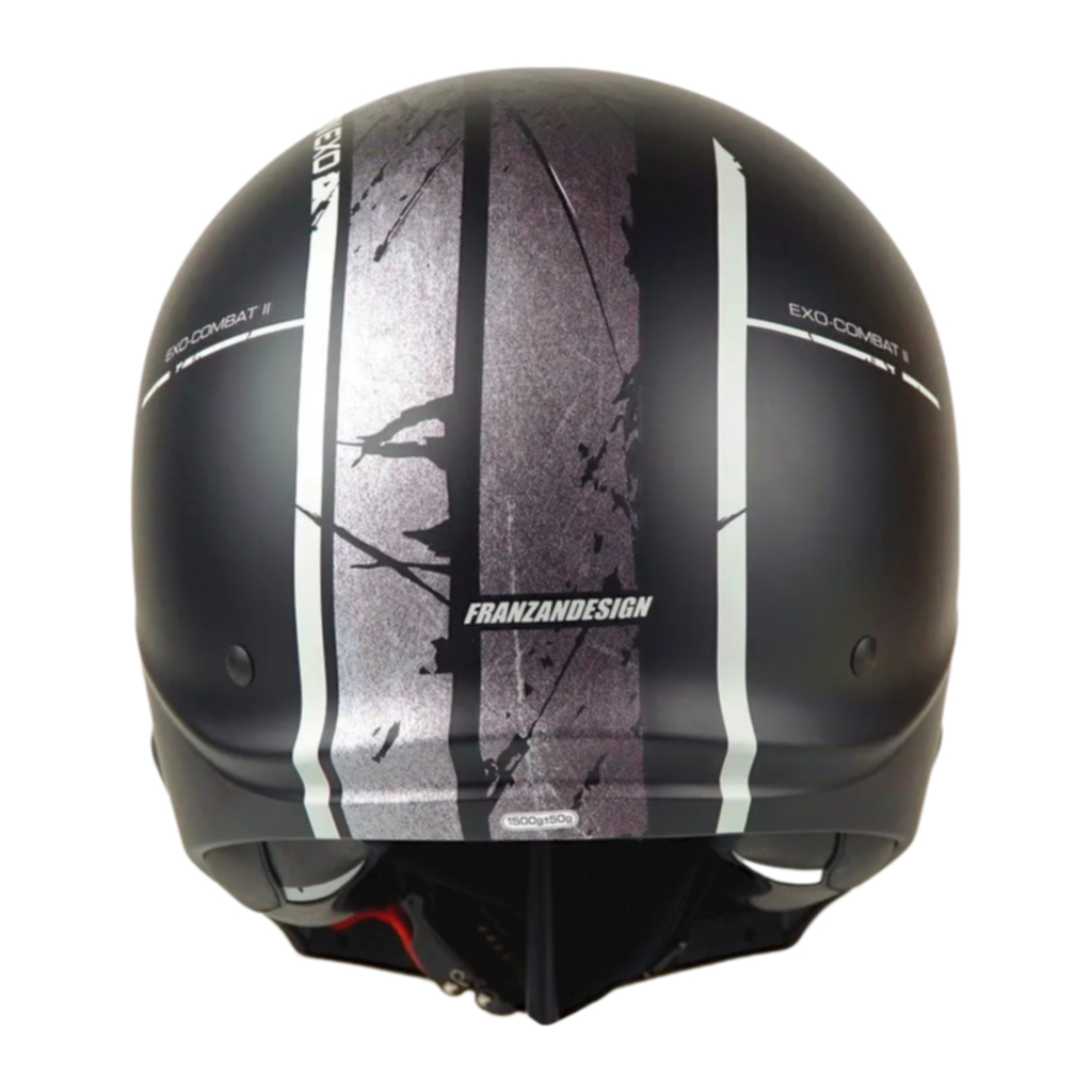 Helm Scorpion Exo Combat 2 Lord - Matt Black Silver