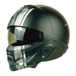 Helm Scorpion Exo Combat 2 Lord - Matt Black Silver