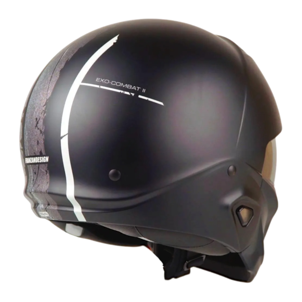 Helm Scorpion Exo Combat 2 Lord - Matt Black Silver